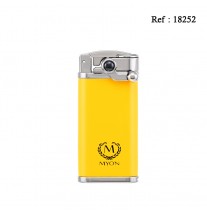 Briquet MYON Cigar-king un jet Jaune, avec emporte pièce