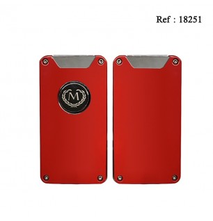 Myon USB cigar lighter double jet Red