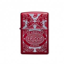 Zippo lighter red Scroll