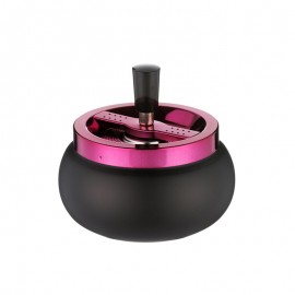 Spinning ashtray black/blackberry Ø 13 cm