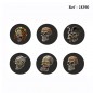 metal grinder black 3D skull imprint Ó 5cm, 3 parts assorted per 6 pc