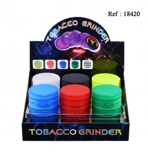 Grinder plastique gomme, Ø 6 cm, display de 12