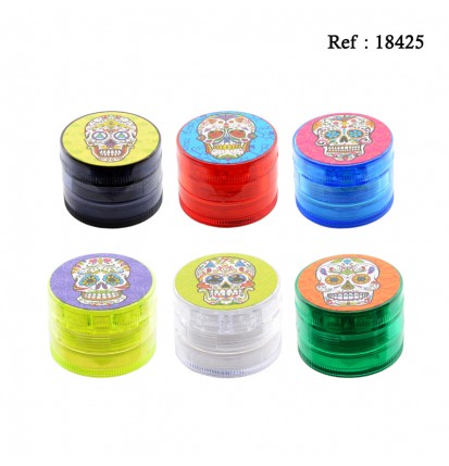 Grinder plastique La Catrina, Ø 5 cm, display de 24