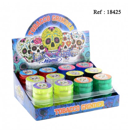 Grinder plastique La Catrina, Ø 5 cm, display de 24