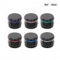 metal grinder Black, 4 parts, 4.3 cm, assorted per 6 pcs