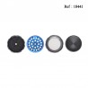 metal grinder Black, 4 parts, 4.3 cm, assorted per 6 pcs