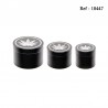 metal grinder black silver leaves Ø 40, 50, 60 mm assorted per 6 pcs