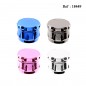 plactis grinder mirror Ø 6.3 cm, 4 parts, 4 colors assorted per 6 pcs