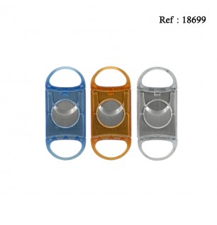 atomic cigar cutter 2 blade 4 colors TC assorted per 24 pcs