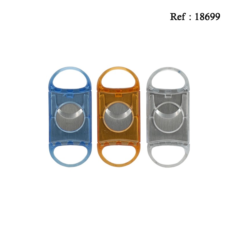 atomic cigar cutter 2 blade 4 colors TC assorted per 24 pcs