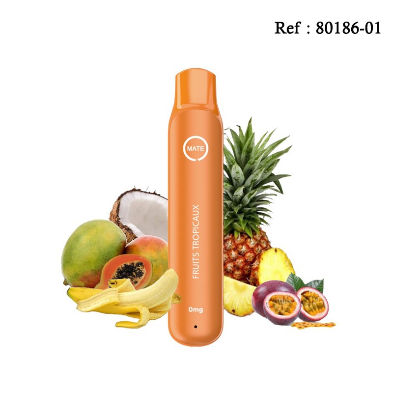 Disposable E-cigarettes FLAWOOR Mate 0mg/mL - Tropical fruit