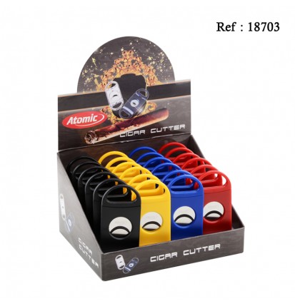 cigar cutter 4 colros assorted per 24 pcs