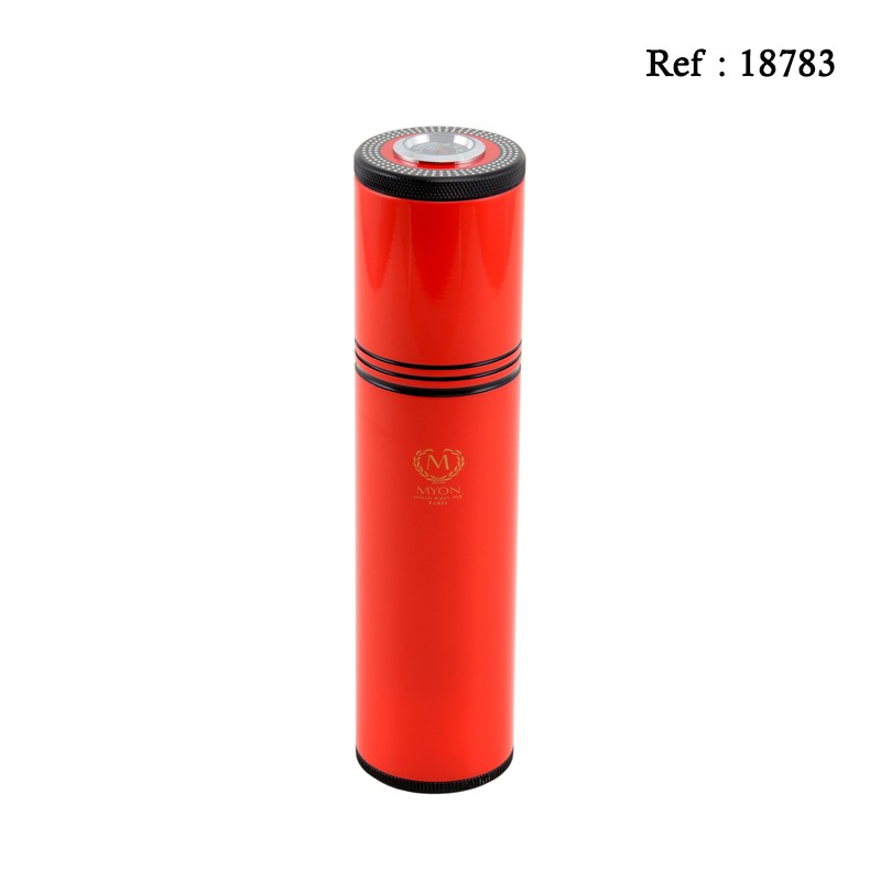 aluminium tube 4 cigares, red