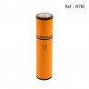 aluminium tube for 4 cigares, yellow