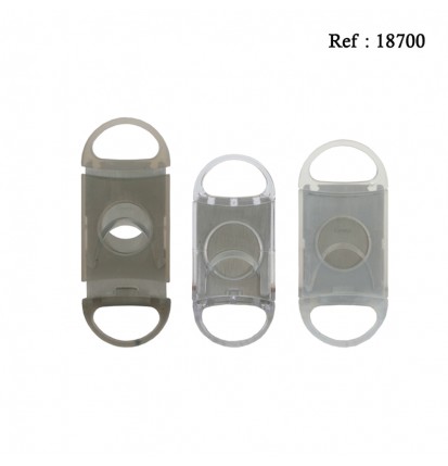 cigar cutter colton 2-blade transparent assorted