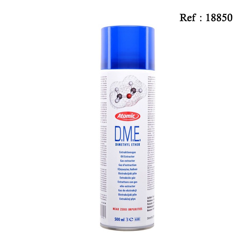 Recharges Gaz 500 ML D.M.E. Dimethyl Ether spécial BHO