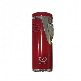 Myon double jet lighter red with piercer