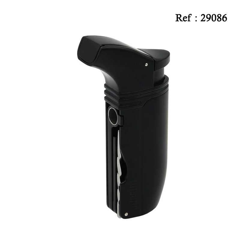 Adorini double jet lighter black