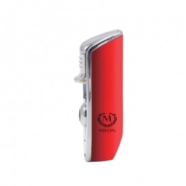 3 Jet flame lighter MYON Red with piercer