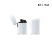 Briquet M25  Torche Blanc brillant, display de 20