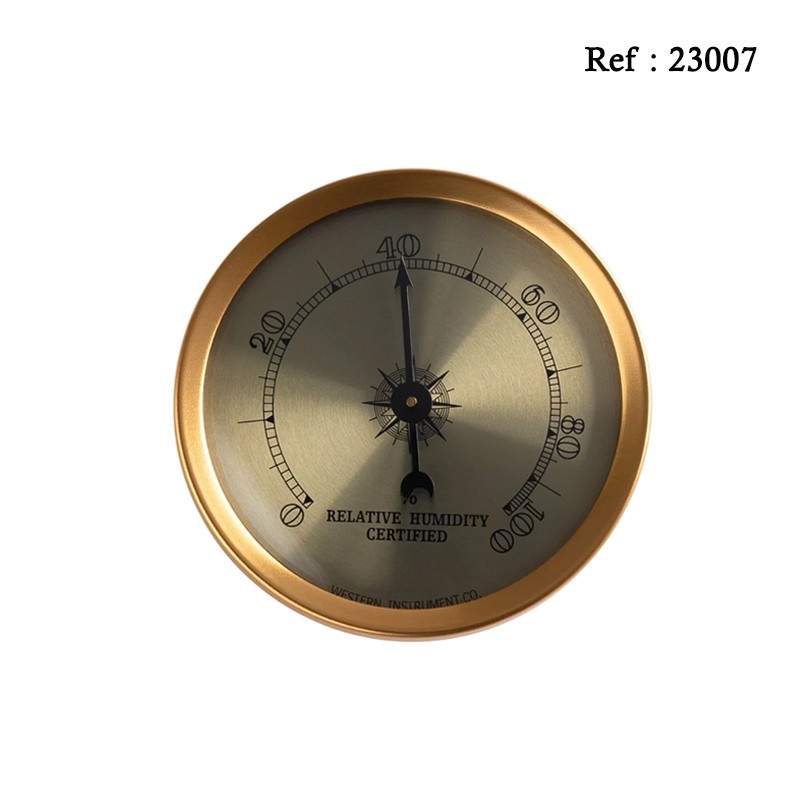 hygrometer gold cigar oasis