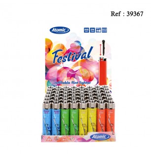 festival flint lighter chill assorted per 48 pcs