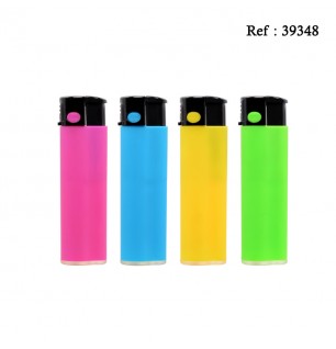 Briquet Torche Festival 4 coloris gomme ass, display de 24