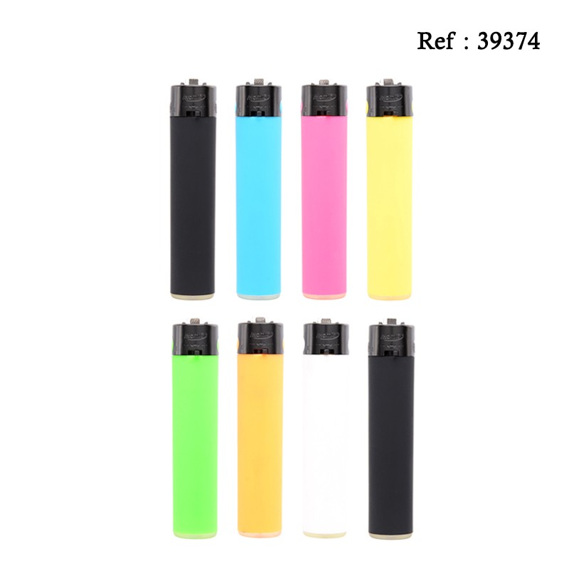 Briquet Pierre Festival Gomme Fluo assortis, display de 24