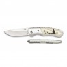 Couteau Décor Pêcheur 6 cm, manche ABS Blanc