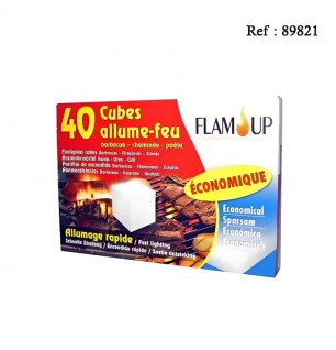 cubes par 40 allume feu 89821