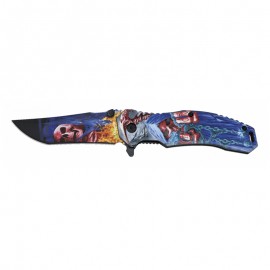 Knife 8.5 cm The Death 3D with clip