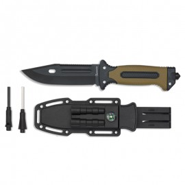 Knife Brown/Black 13 cm with case