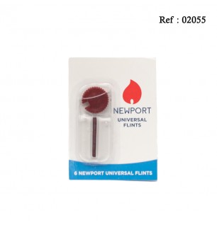 Newport flint for lighter, display of 24 blisters