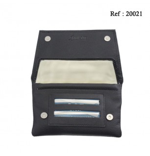 Tobacco leather pouch black