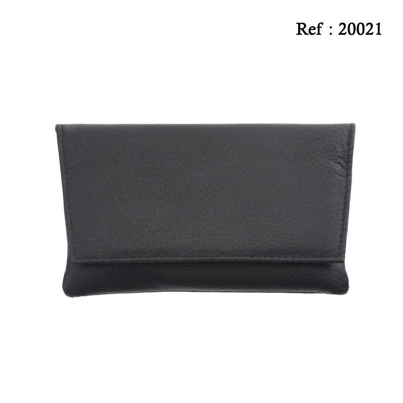 Tobacco leather pouch black