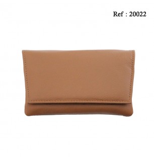 Tobacco leather pouch tan