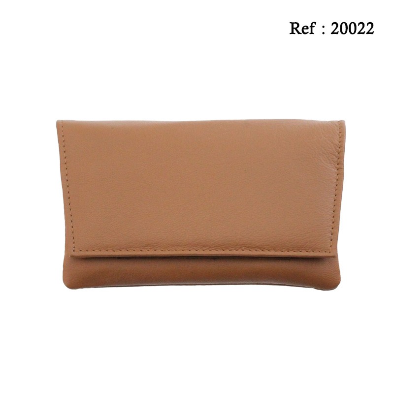 Tobacco leather pouch tan