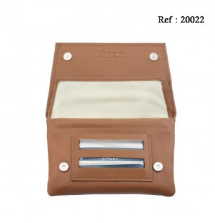 Tobacco leather pouch tan