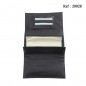 Tobacco leather pouch Black big size