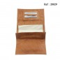 Tobacco leather pouch tan big size