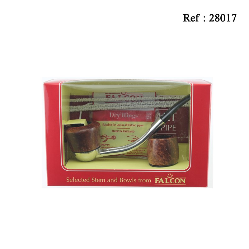 Pipe FALCON Coffret Découverte, courbe, fournie avec foyer, filtres