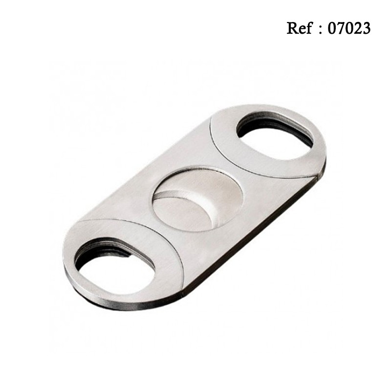 cigar cutter silver 90 x 41 x 4 mm