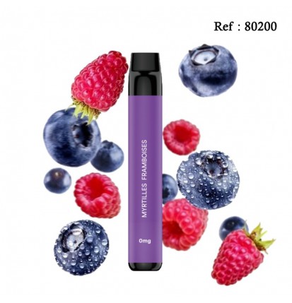 Disposable E-cigarettes FLAWOOR Max 0mg/mL 2000puffs Blueberry Raspbe