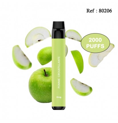 Disposable E-cigarettes FLAWOOR Max 0mg/mL 2000puffs Apple Crisp