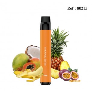 E-cigarettes jetables Flawoor Max 0mg/mL 2000 puff - Fruits tropicaux