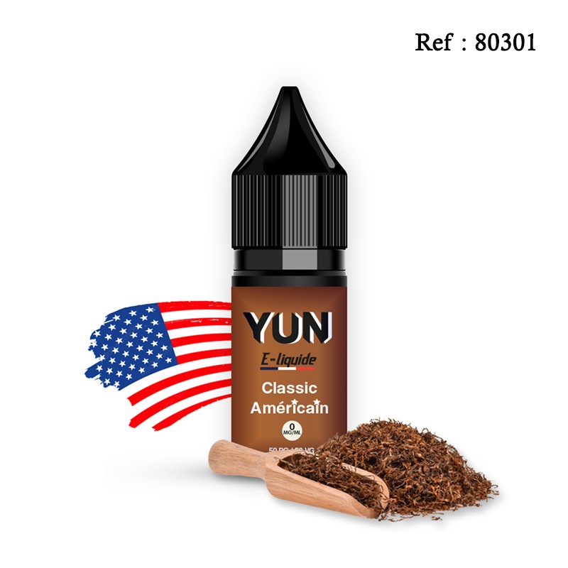 E-liquid YUN Classic Américain 10mL