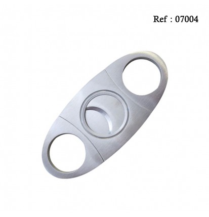 cigar cutter silver 92 x 38 x 4 mm