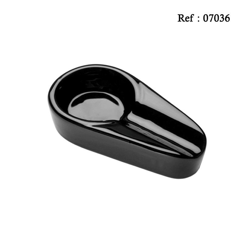 cigar ashtray ceramic black for 1 cigare