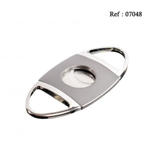 cigar cutter oval Light Gun/Chrome