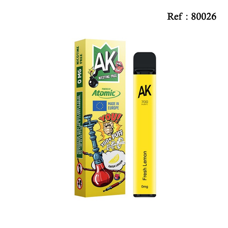 Disposable E-cigarettes ATOMIC Fresh Lemon without nicotine